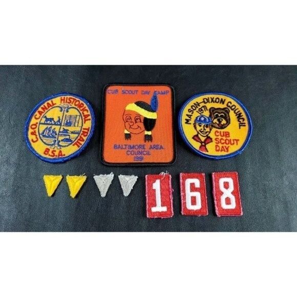 VINTAGE Boy Scouts & Cub Scout of America Patches Lot of 10 - Picture 1 of 7
